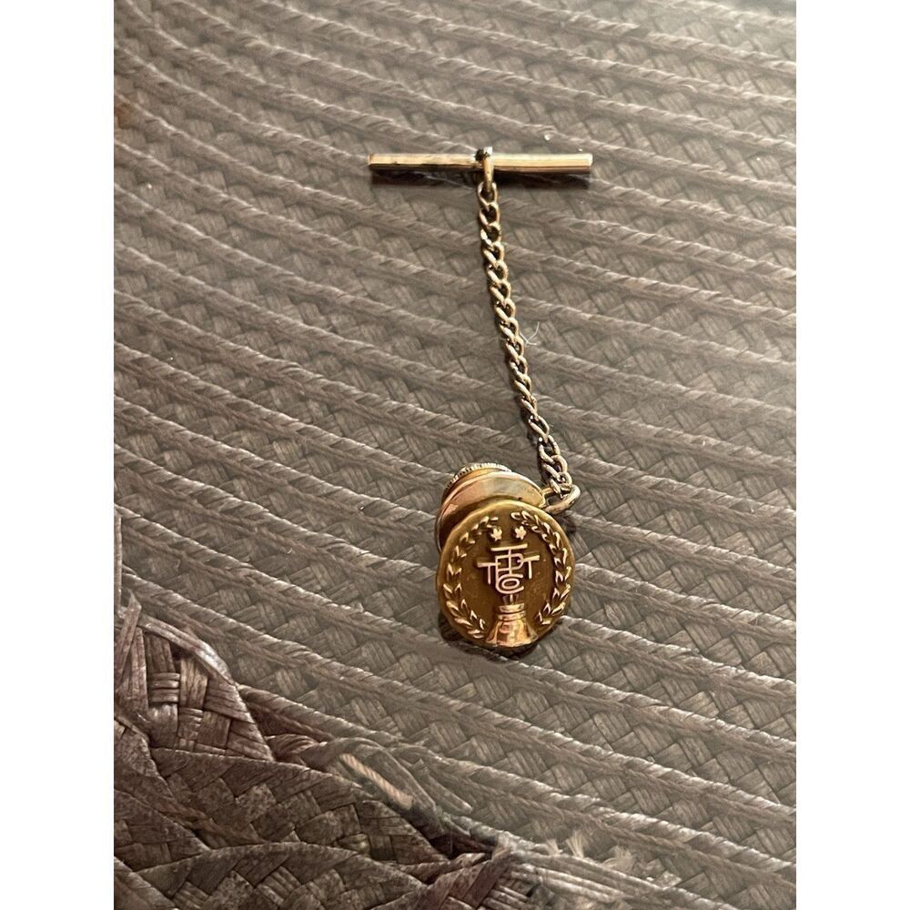Vintage Tttp Co. California Bell Systems Telephone 1/ 10k Gold Lapel Pin T Bar
